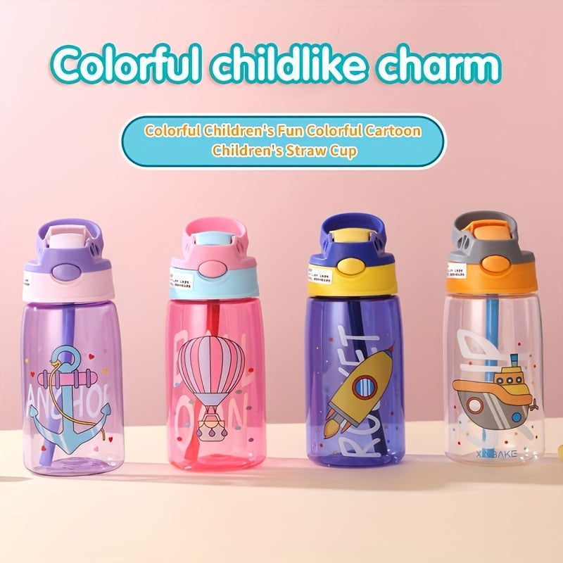 1pc, Cartoon Water Bottle, Sports Water Cups, Portable Drinking Cups, Travel Drinkware, Birthday Gifts