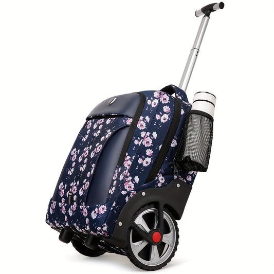 1pc New Luggage, Business Trolley Backpack, Trolley Case With Large Wheels For Climbing Floors, Trolley Bag, Lightweight Backpack