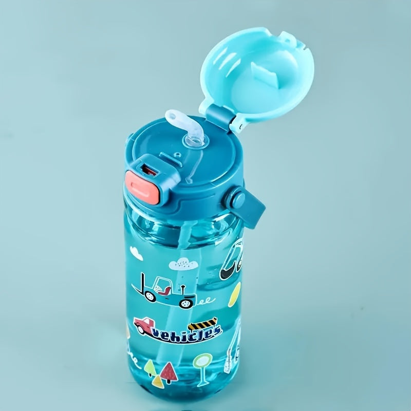 Leak-Proof Cartoon Water Bottle With Detachable Handle - 18.6Oz, Lightweight & Perfect For Home, Outdoor Fitness, Travel & School - Ideal Holiday Gift Cute Water Bottle Plastic Water Bottle