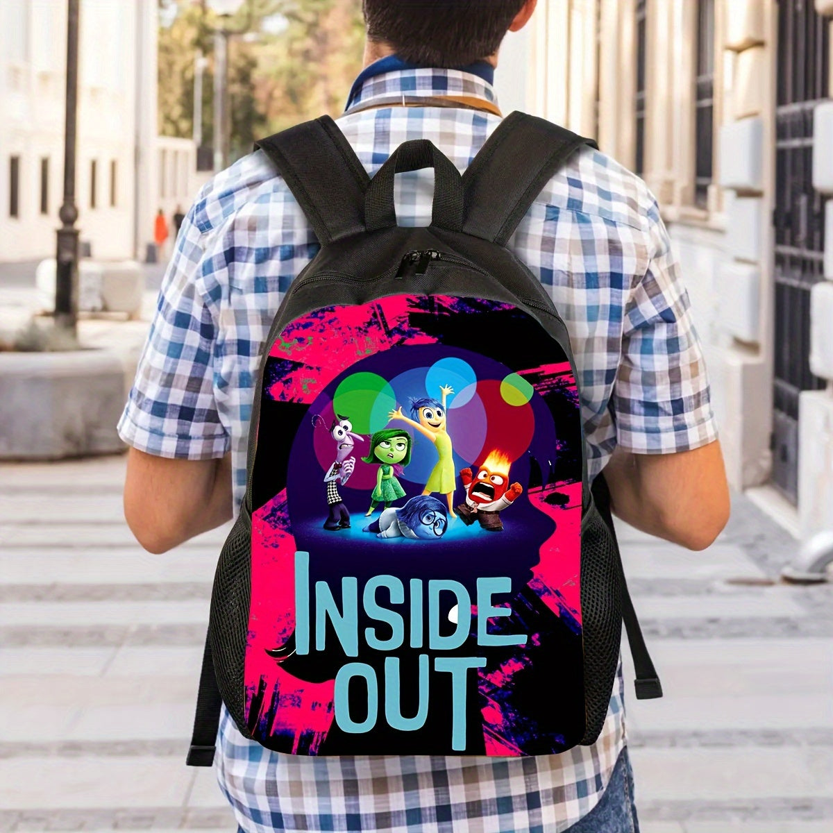 Authorized 1pc Disney Cartoon Backpack, Creative Trendy School Bag, Travel Backpack, Large Capacity, Lightweight