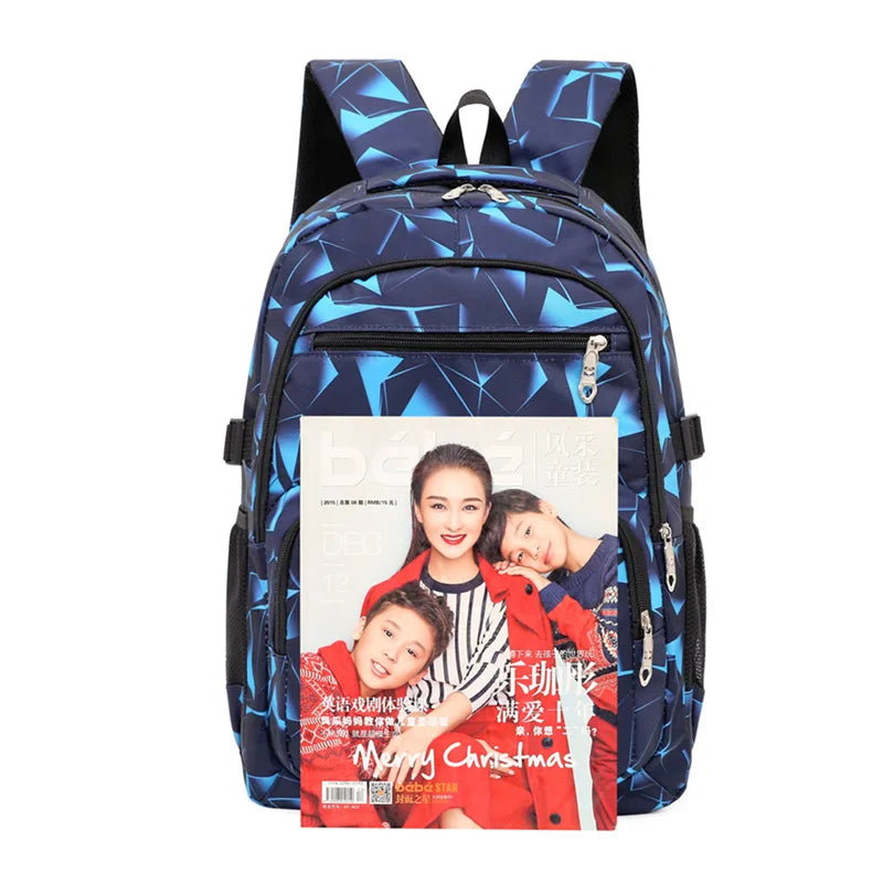 3pcs/set Male backpacks high school bags for women 2024 boys one shoulder big student travel bag men school backpack mochila