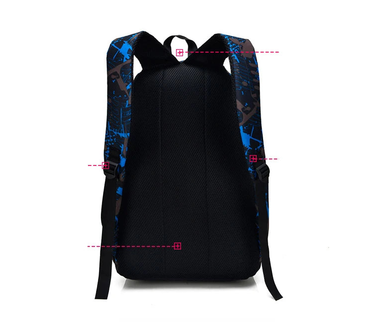 3pcs/set Male backpacks high school bags for women 2023 boys one shoulder big student travel bag men school backpack sac mochila