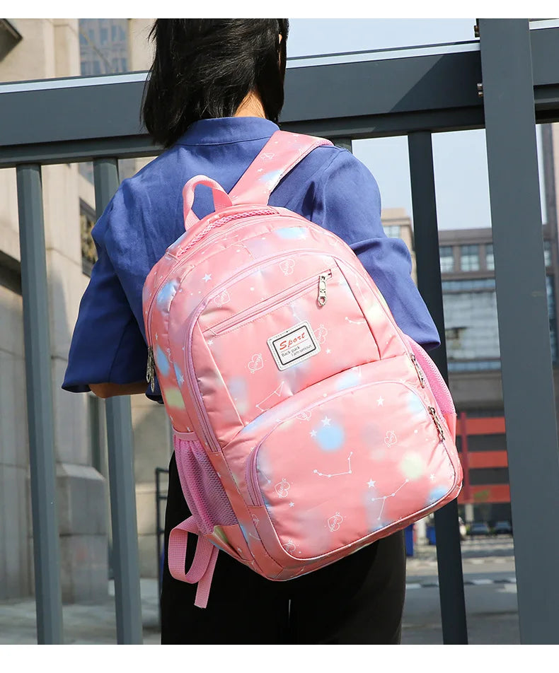 3 pcs/set Floral Printing School Backpack Girl School Bags For Women Girls Bagpacks School Bags Teenage Rucksack school bag sac