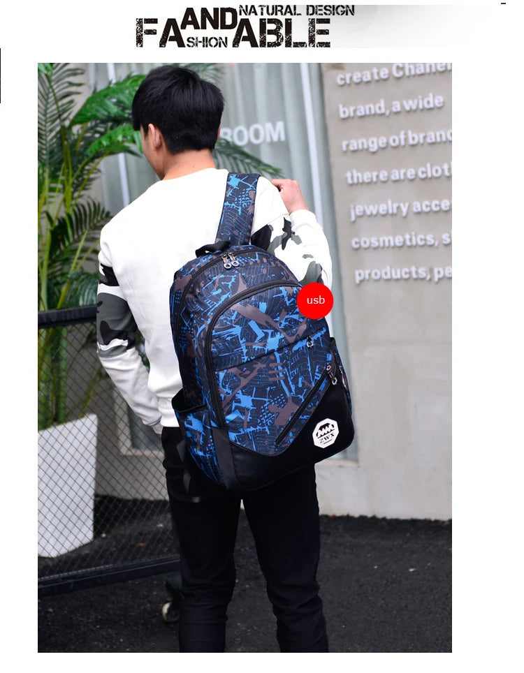 3pcs/set Male backpacks high school bags for women 2023 boys one shoulder big student travel bag men school backpack sac mochila