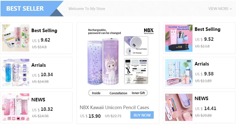 Unicorn Pencil Case Kawaii Stationery Pen Case Trousse Scolaire 3D Pencilcase School Supplies Estuche Escolar Cute Pencil Box