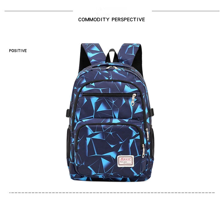 3pcs/set Male backpacks high school bags for women 2024 boys one shoulder big student travel bag men school backpack mochila