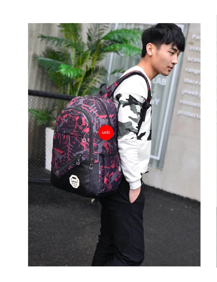 3pcs/set Male backpacks high school bags for women 2023 boys one shoulder big student travel bag men school backpack sac mochila