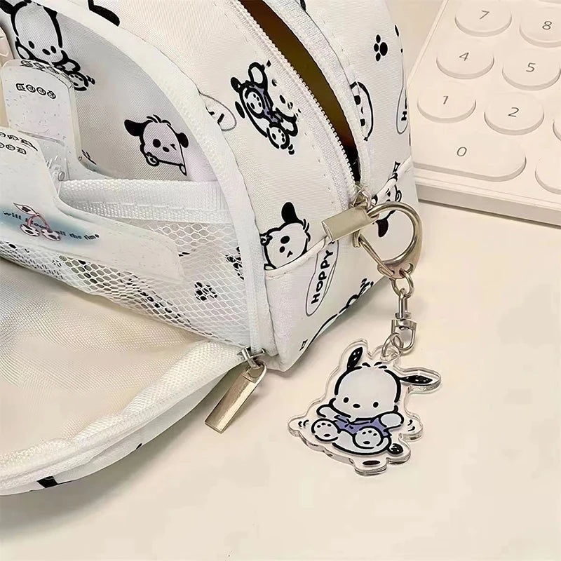 Large Capacity Multifunctional Cartoon Pencil Case Cute Pochacco Kt Cat Printed Pattern Pencil Box School Supplies Gifts