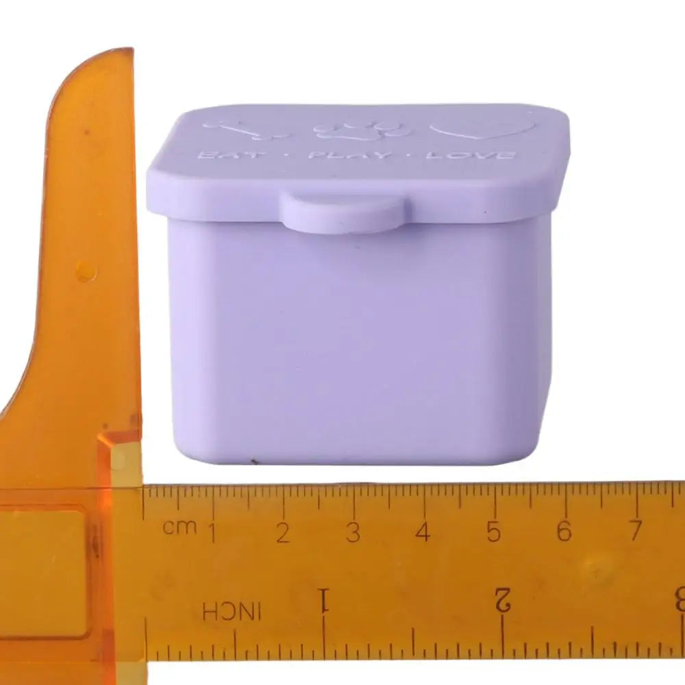 1/3pcs Silicone Food Distribution Box Red/Pink/Purple/Green/Orange/Blue 2/4 Inch Sauce Cups Lunch Box Containers Office