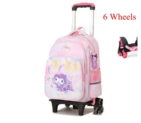 wheeled backpack for school bag with wheels kids School trolley bag for girls School Rolling backpack Bags Children Mochilas