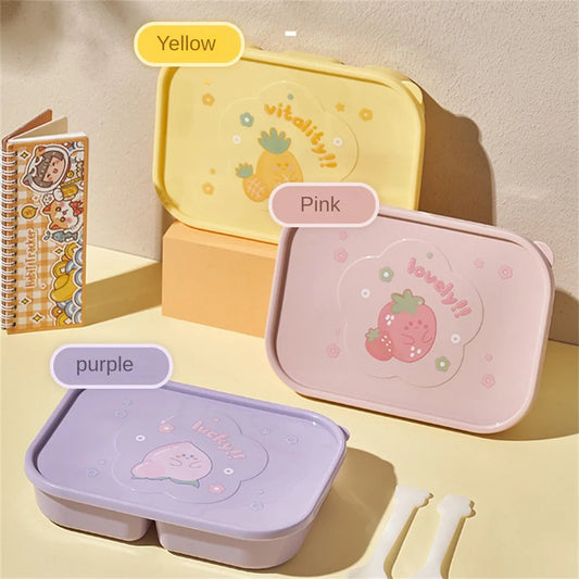 Lunch Box for Kids With Compartments Bento Lunchbox School Child Leakproof Children's Food Snack Boxes New