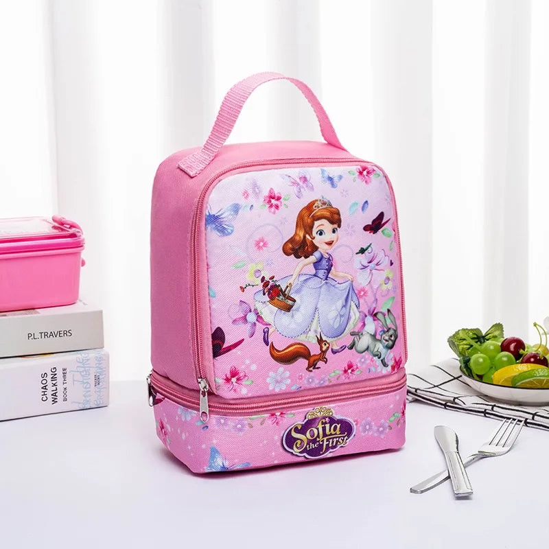 Disney cartoon insulation bag Korean version Stitch cute lunch box bag barbecue handbag Outdoor ice tote bag