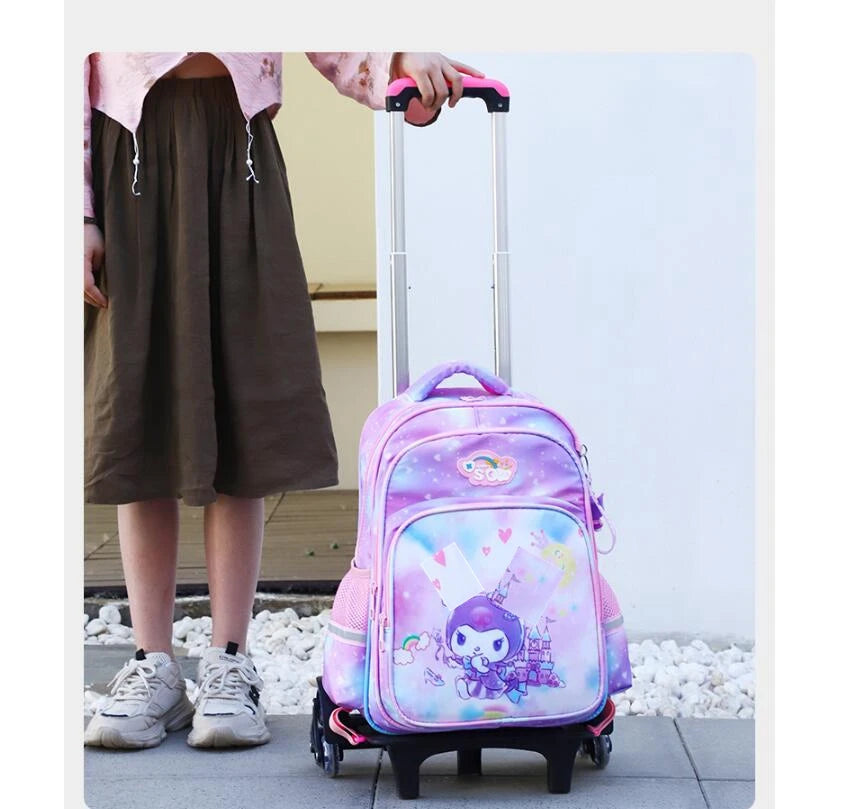 wheeled backpack for school bag with wheels kids School trolley bag for girls School Rolling backpack Bags Children Mochilas