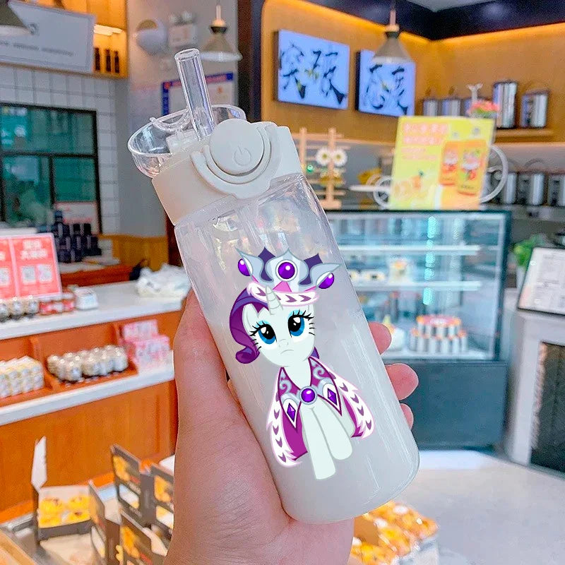 400/600ml My Little Pony Twilight Sparkle Transparent Plastic Water Cup Portable Leakproof Outdoor Sport Kids Drinking Bottle