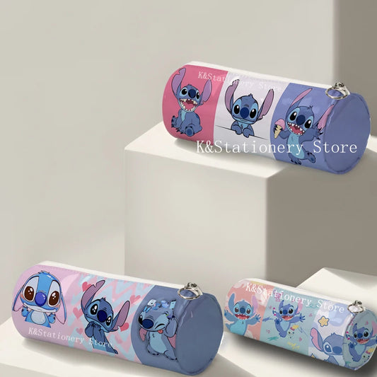 Cartoon Stitch Pencil Case Student Storage School Supplies Kids Pen Case Bags Box Zipper Pencil Pouch Office Desk Stationery