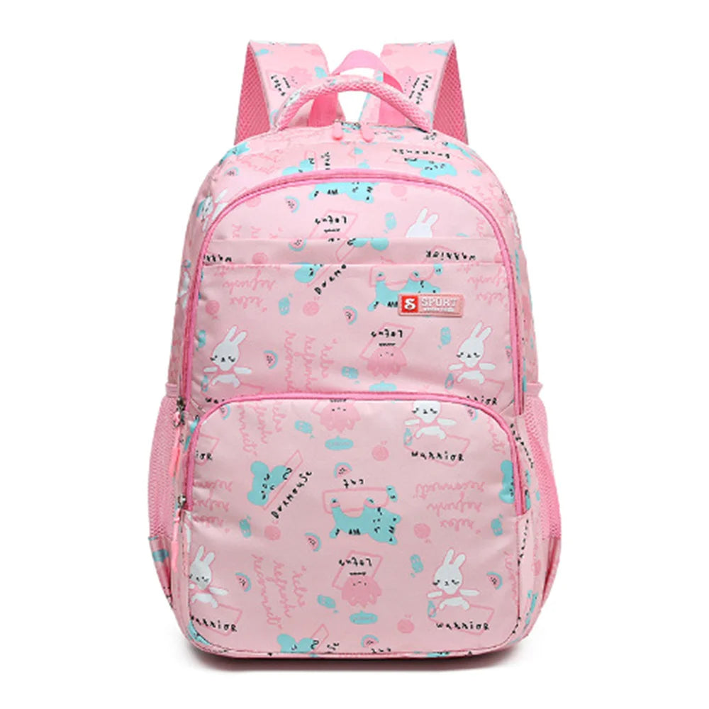 New Large Capacity Backpack Fashionable and Versatile Primary School Girls' School Bag Sweet Cute Lightweight Casual Backpack