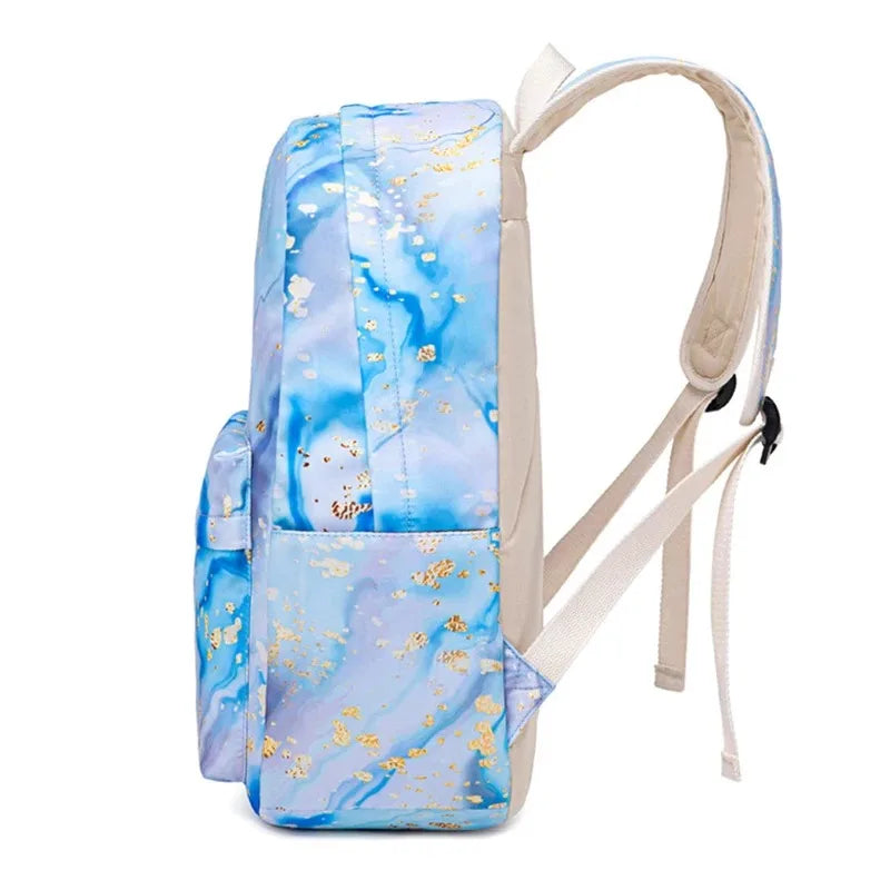 3pcs School Bags for Teenagers Girls School Students Backpack Cute Book Bag Waterproof School bag Set With Lunch bag Pencil case