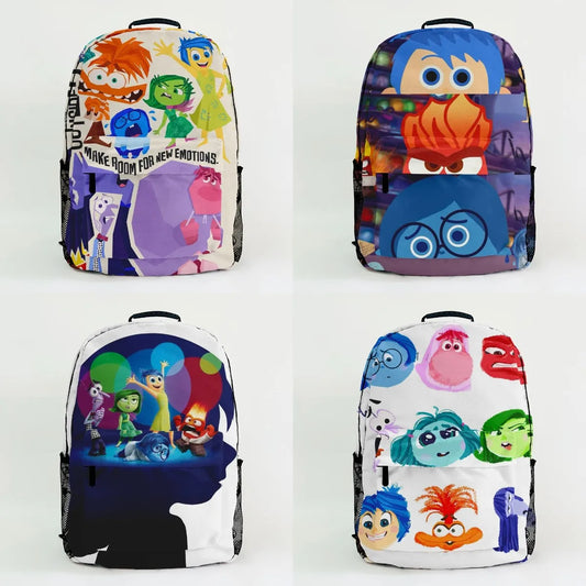 Disney Inside Out 2 Student school Bag Large Capacity Kawaii Primary Cartoon backpack For Children Girls Boys Kid Birthday Gift