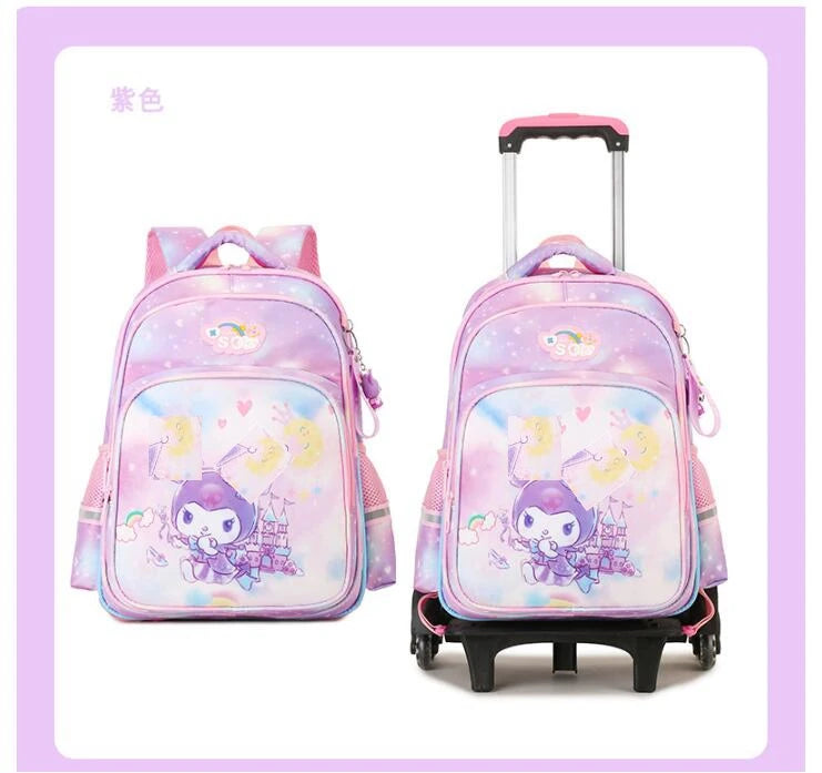 wheeled backpack for school bag with wheels kids School trolley bag for girls School Rolling backpack Bags Children Mochilas