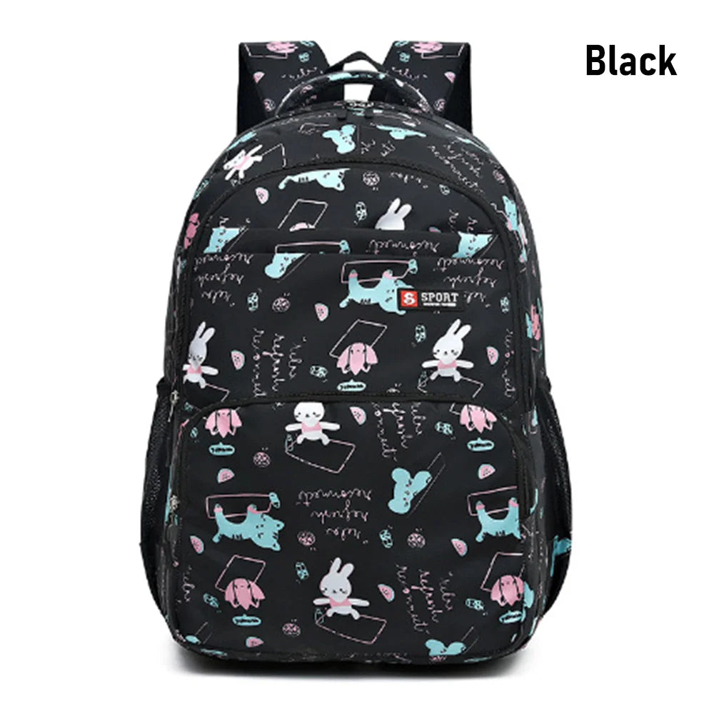 New Large Capacity Backpack Fashionable and Versatile Primary School Girls' School Bag Sweet Cute Lightweight Casual Backpack