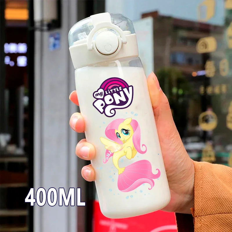 400/600ml My Little Pony Twilight Sparkle Transparent Plastic Water Cup Portable Leakproof Outdoor Sport Kids Drinking Bottle