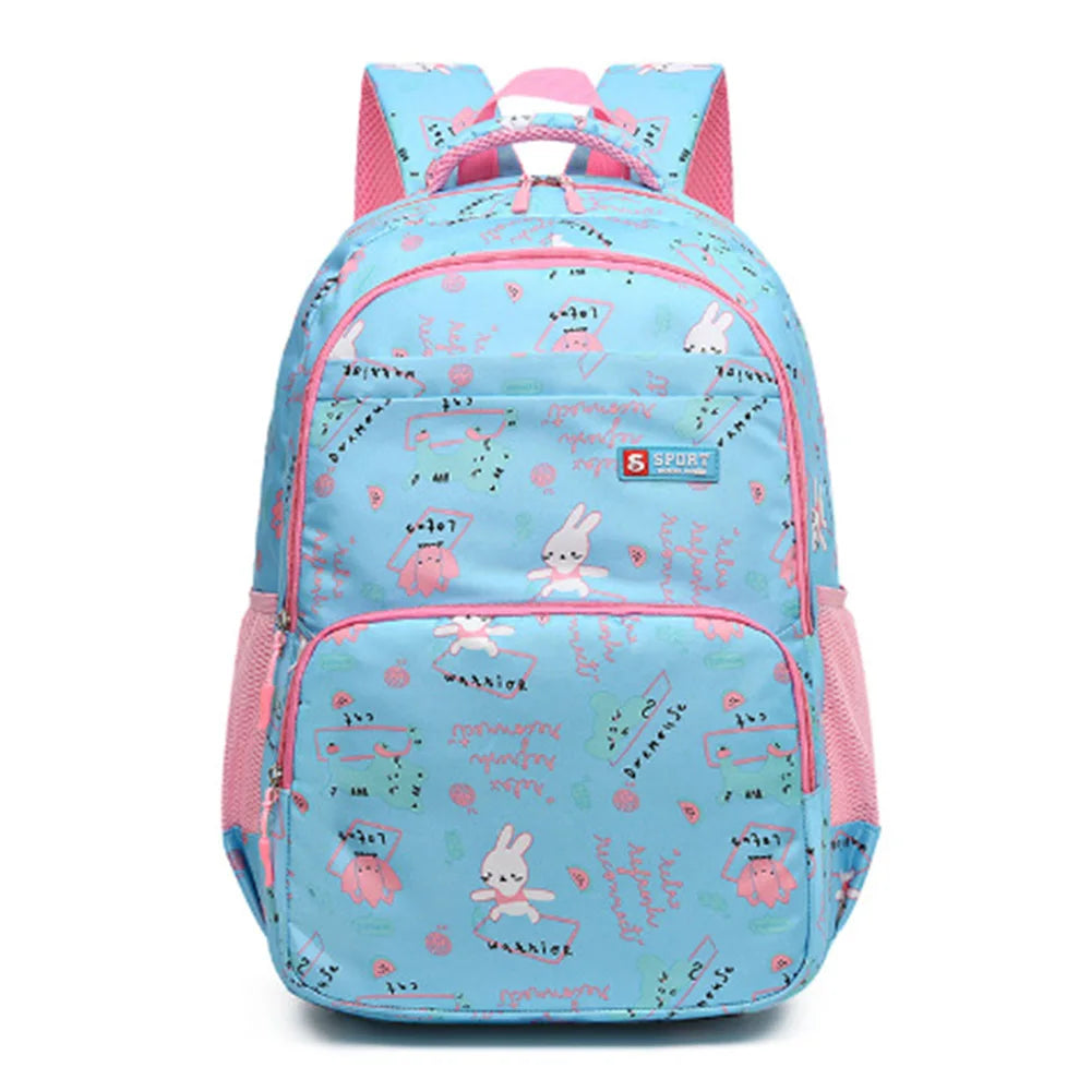 New Large Capacity Backpack Fashionable and Versatile Primary School Girls' School Bag Sweet Cute Lightweight Casual Backpack