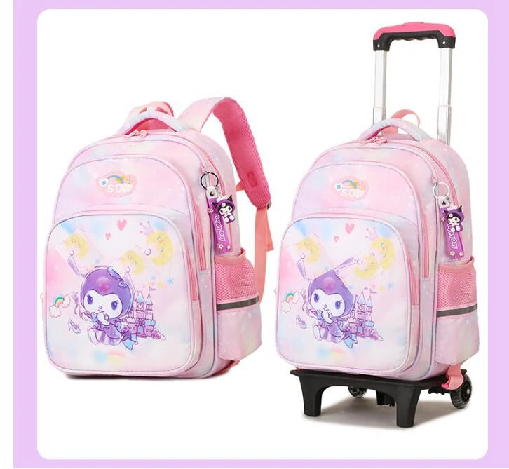 wheeled backpack for school bag with wheels kids School trolley bag for girls School Rolling backpack Bags Children Mochilas