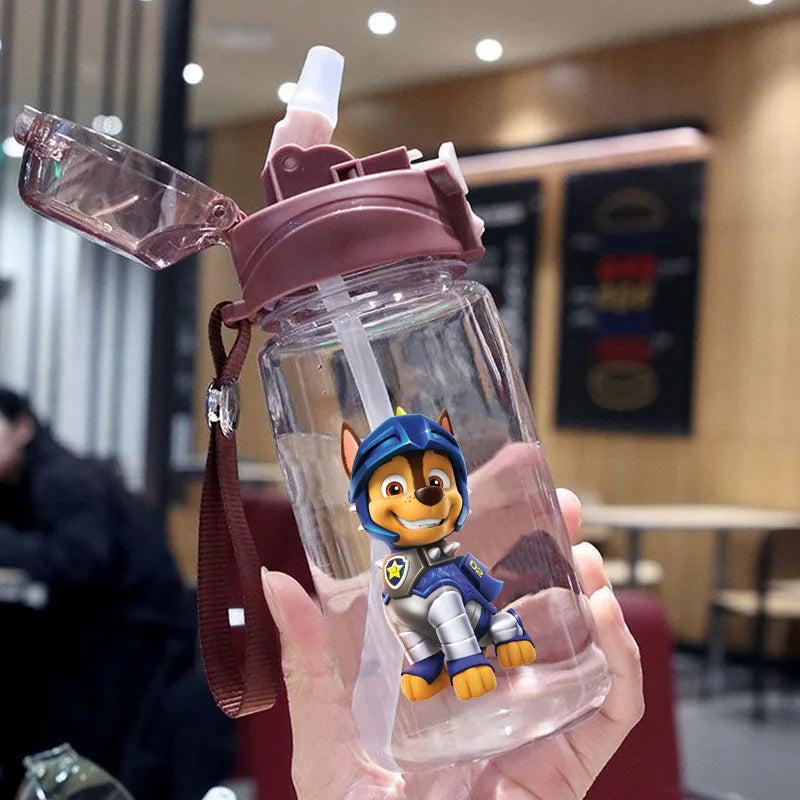 550ML Paw Patrol Children's Water Sippy Cup Creative Cartoon Baby Cups with Straws Leakproof Water Bottles Outdoor Cups for Kids