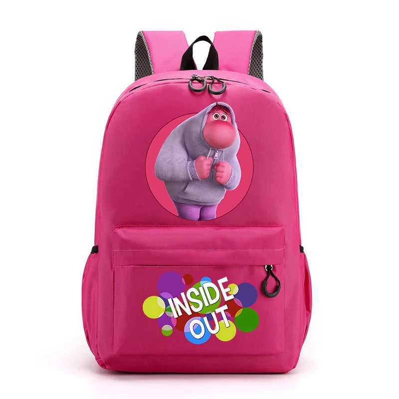 Disney Inside Out 2 Anime Printed Schoolbag Disney Kids Cartoon Cute Backpack Children Fashion Casual Book Bags Knapsack Gifts