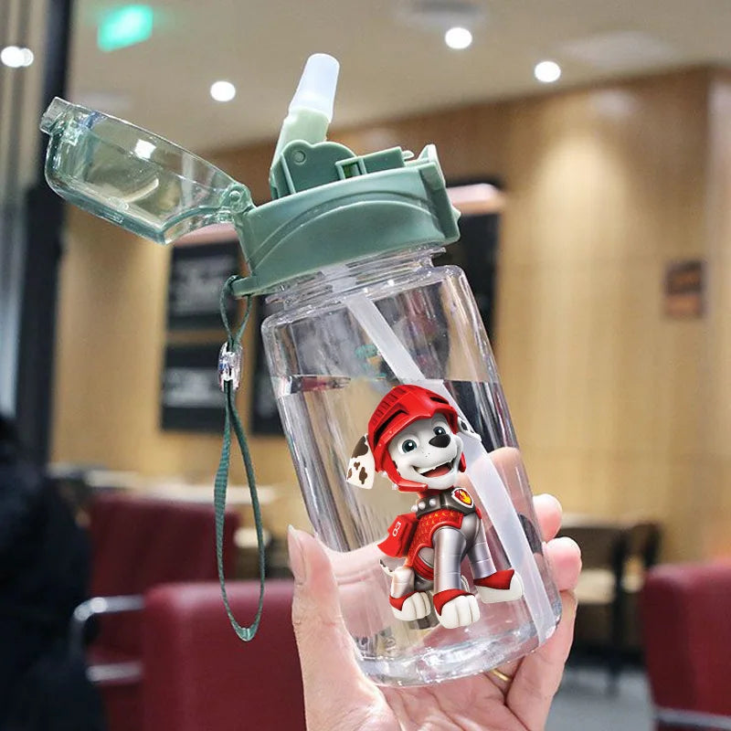 550ML Paw Patrol Children's Water Sippy Cup Creative Cartoon Baby Cups with Straws Leakproof Water Bottles Outdoor Cups for Kids