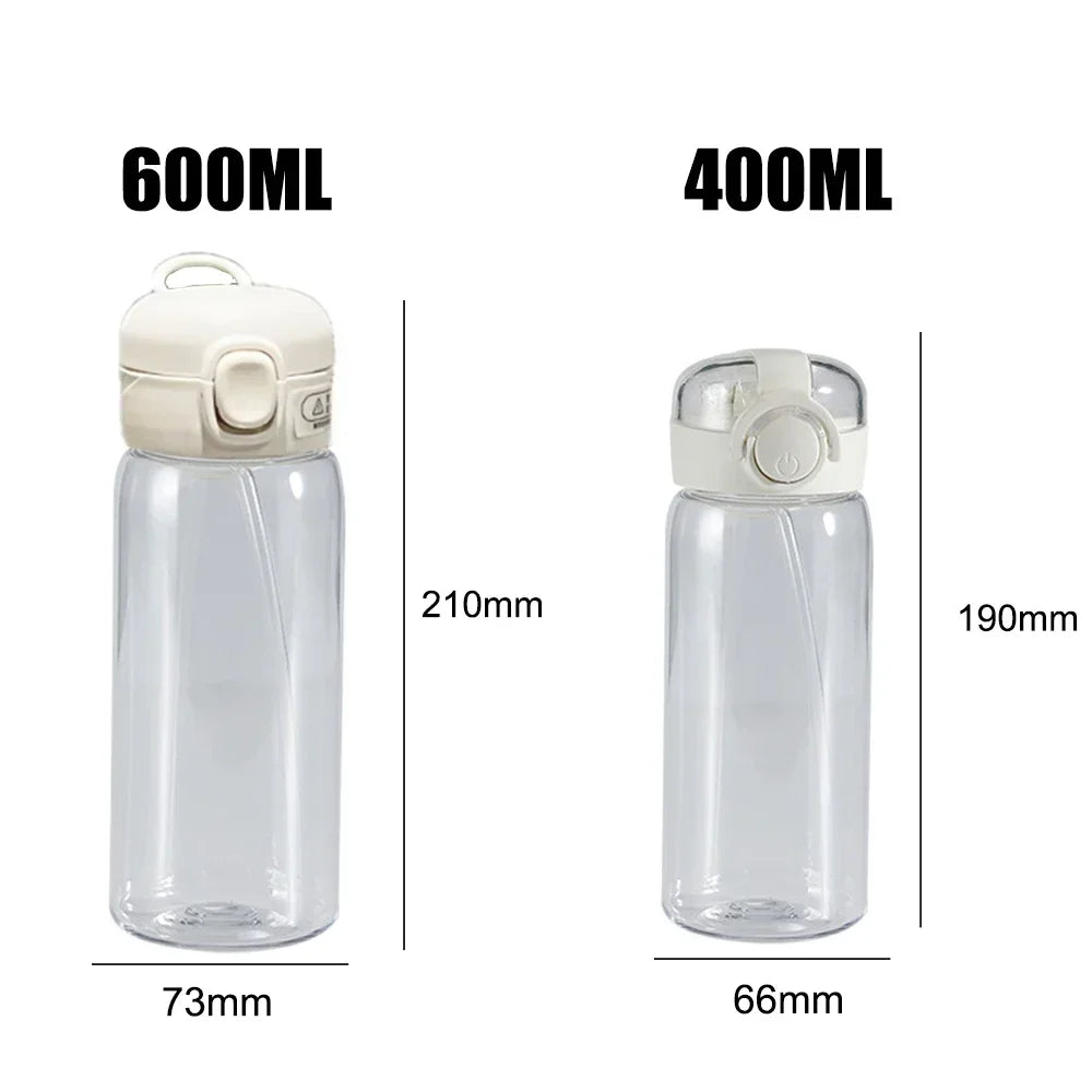 400ML/600ML SUPER MARIO ALL STARS Straws Water Bottle Portable Outdoor Sports Camping Fitness Kids Water Cup Plastic Cup