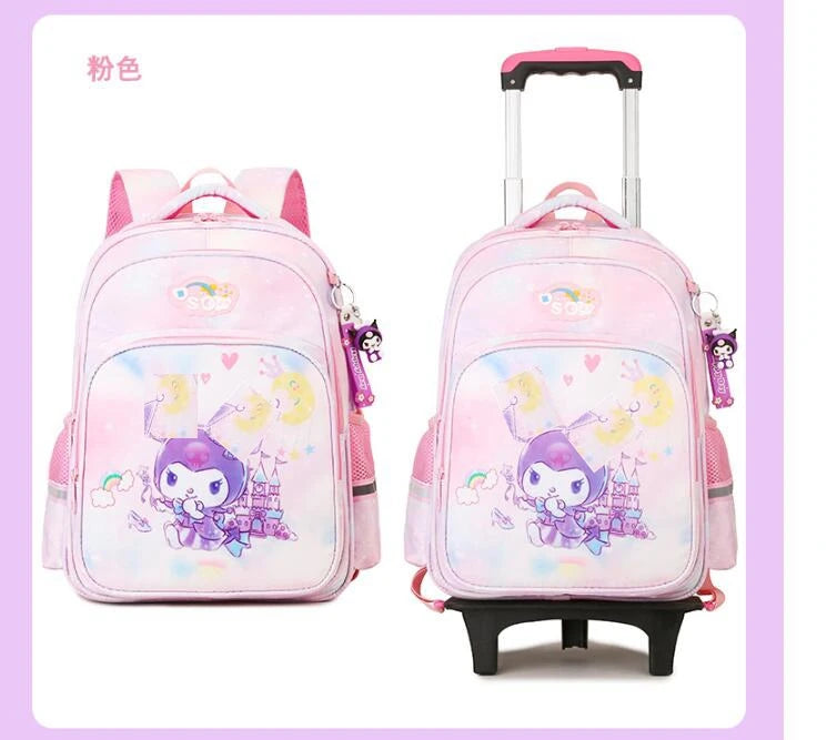 wheeled backpack for school bag with wheels kids School trolley bag for girls School Rolling backpack Bags Children Mochilas