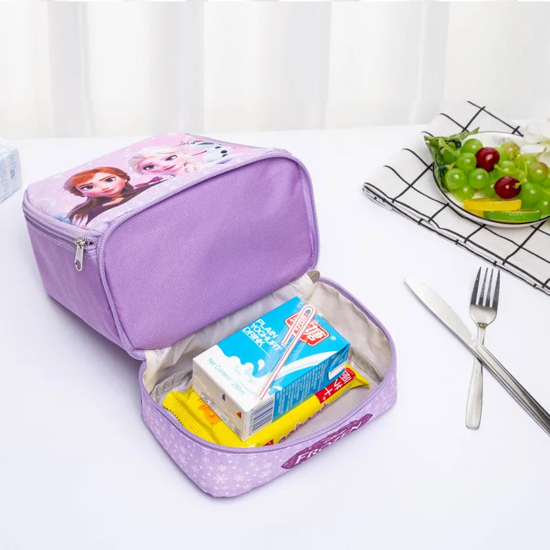 Disney cartoon insulation bag Korean version Stitch cute lunch box bag barbecue handbag Outdoor ice tote bag