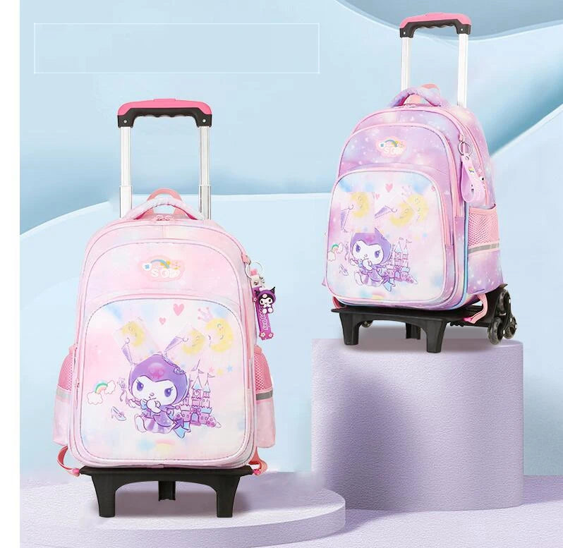 wheeled backpack for school bag with wheels kids School trolley bag for girls School Rolling backpack Bags Children Mochilas