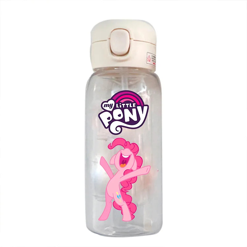 400/600ml My Little Pony Twilight Sparkle Transparent Plastic Water Cup Portable Leakproof Outdoor Sport Kids Drinking Bottle