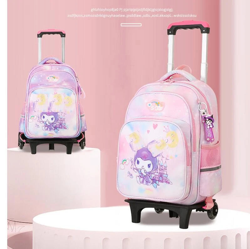 wheeled backpack for school bag with wheels kids School trolley bag for girls School Rolling backpack Bags Children Mochilas