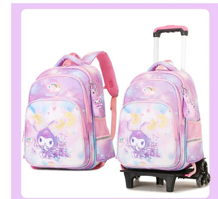 wheeled backpack for school bag with wheels kids School trolley bag for girls School Rolling backpack Bags Children Mochilas