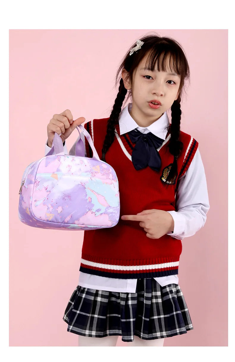 3Pcs/Set Camouflage Printing Kids Backpack For Girl Kids School Bag Children Waterproof Schoolbag Get Free Cartoon Pendant GIFT