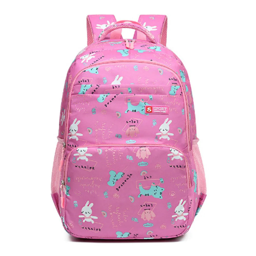 New Large Capacity Backpack Fashionable and Versatile Primary School Girls' School Bag Sweet Cute Lightweight Casual Backpack