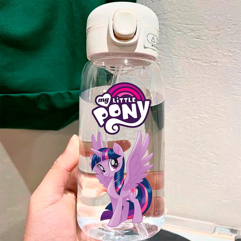 400/600ml My Little Pony Twilight Sparkle Transparent Plastic Water Cup Portable Leakproof Outdoor Sport Kids Drinking Bottle