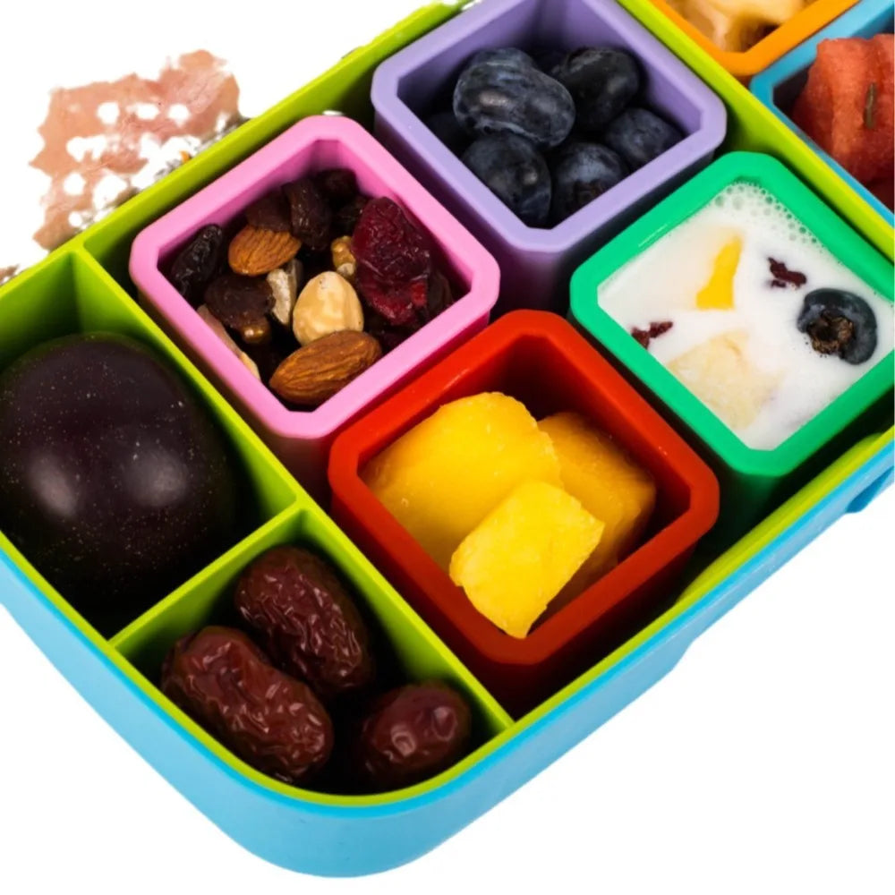 1/3pcs Silicone Food Distribution Box Red/Pink/Purple/Green/Orange/Blue 2/4 Inch Sauce Cups Lunch Box Containers Office