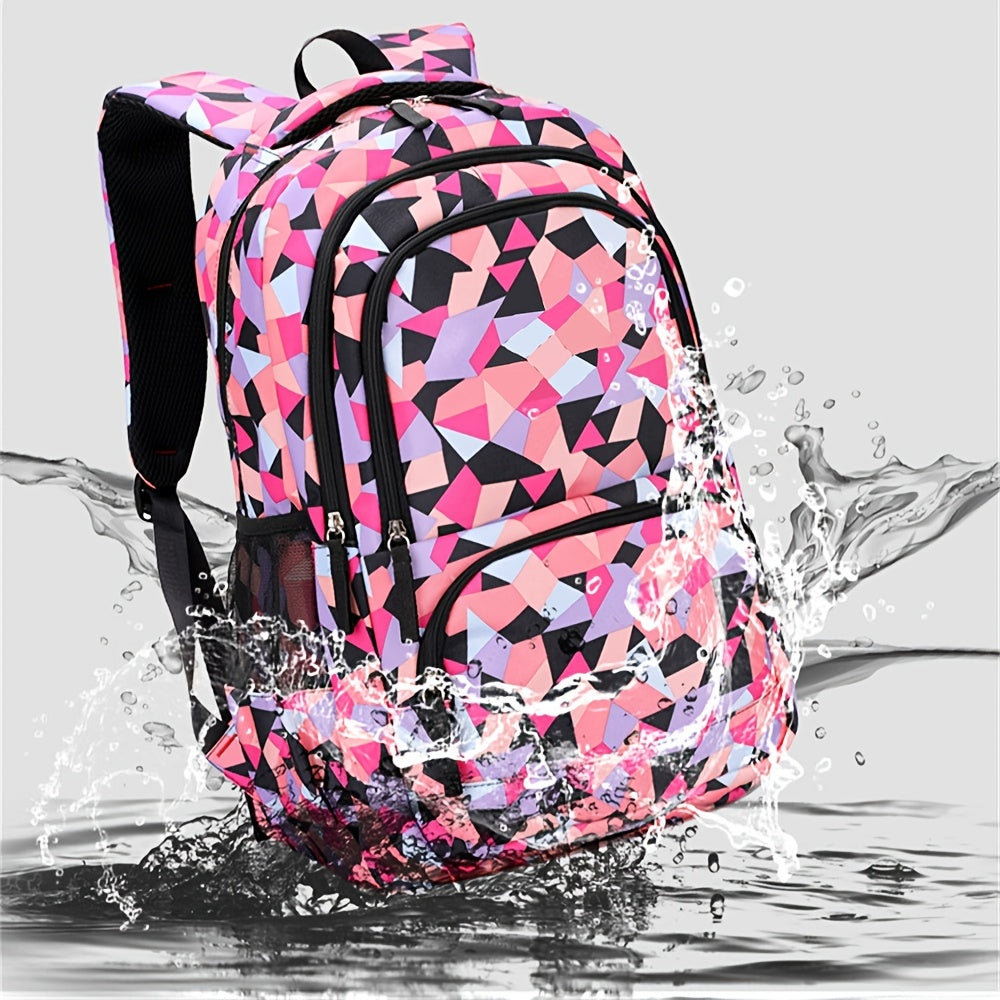 3pcs Students Waterproof Schoolbag Set Girls Backpack Princess School Bag