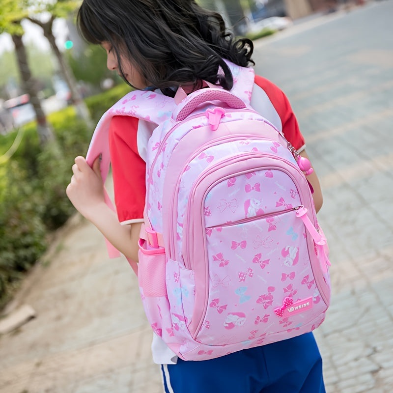 3pcs New School Students Schoolbag Set, With Pen Bag Lunch Box Bag, Boys And Girls Backpack