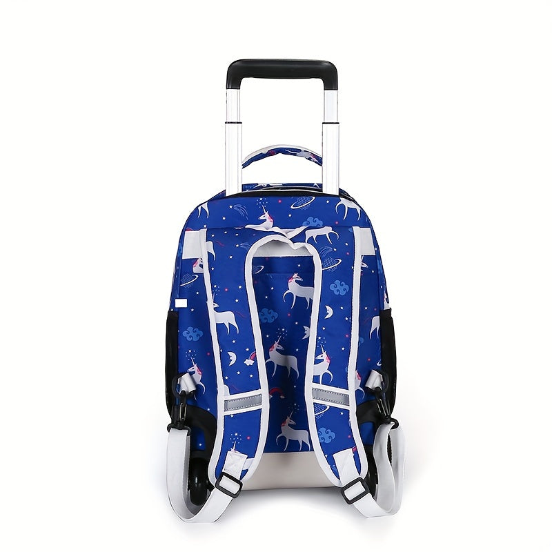 Multi Functional Trolley Backpack, Waterproof Large Capacity Bag